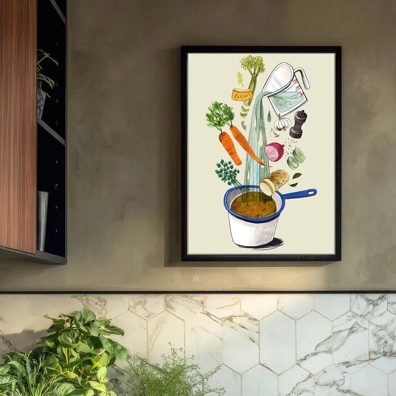Artisan Appetite Archival Canvas Wall Art - Black media 3