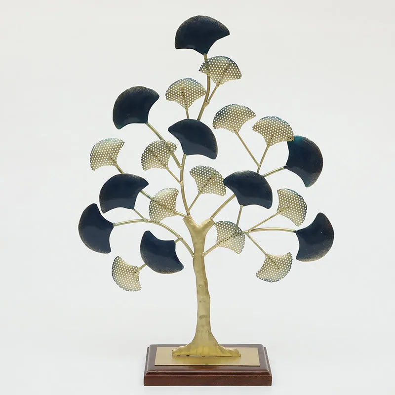 Steel Magnolia Metal & Wood Showpiece media 3
