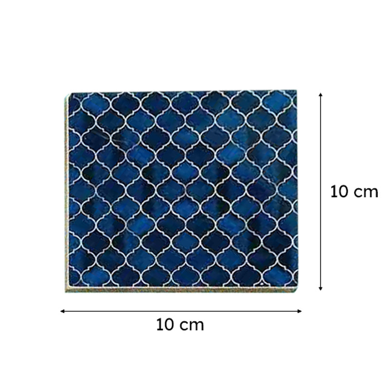 Ombre Checkered Coasters - Blue - Set Of Four media 10