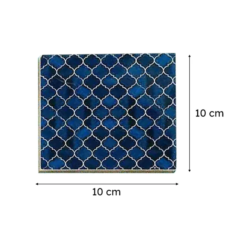 Ombre Checkered Coasters - Blue - Set Of Four media 10