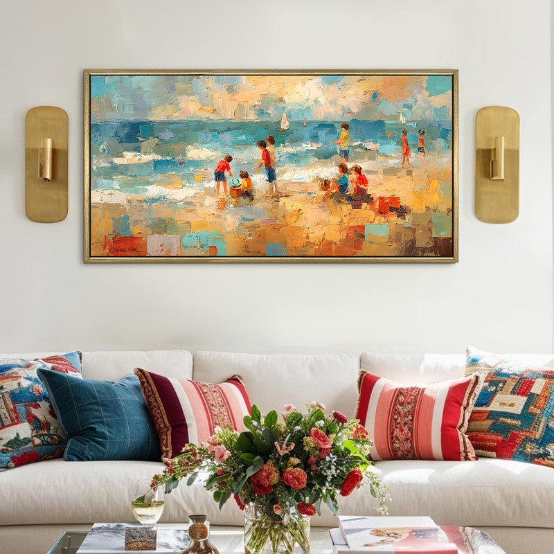 Seabreeze Canvas Wall Painting With Frame