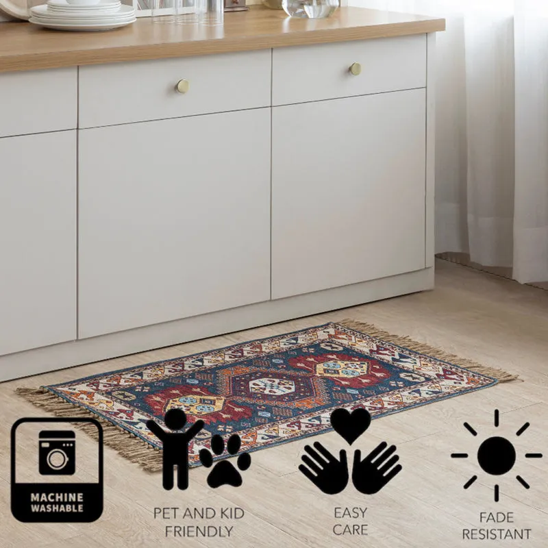 Lunera Cotton Door Mats - Blue media 7