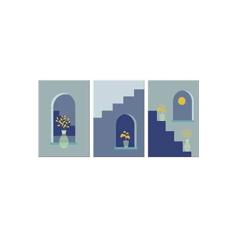 Little Things Poly Canvas Wall Art - Set of Three media 5