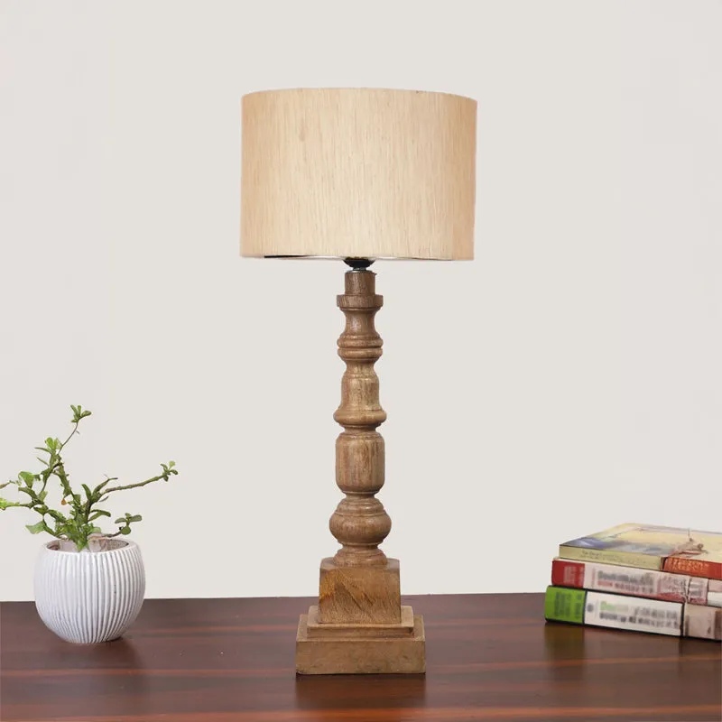 Cotin I Arbor Wooden Table Lamp - Beige,Brown media 3