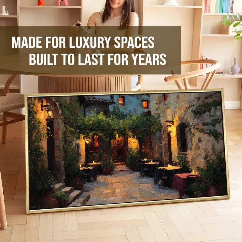 GoldenHush Canvas Wall Painting With Frame media 5