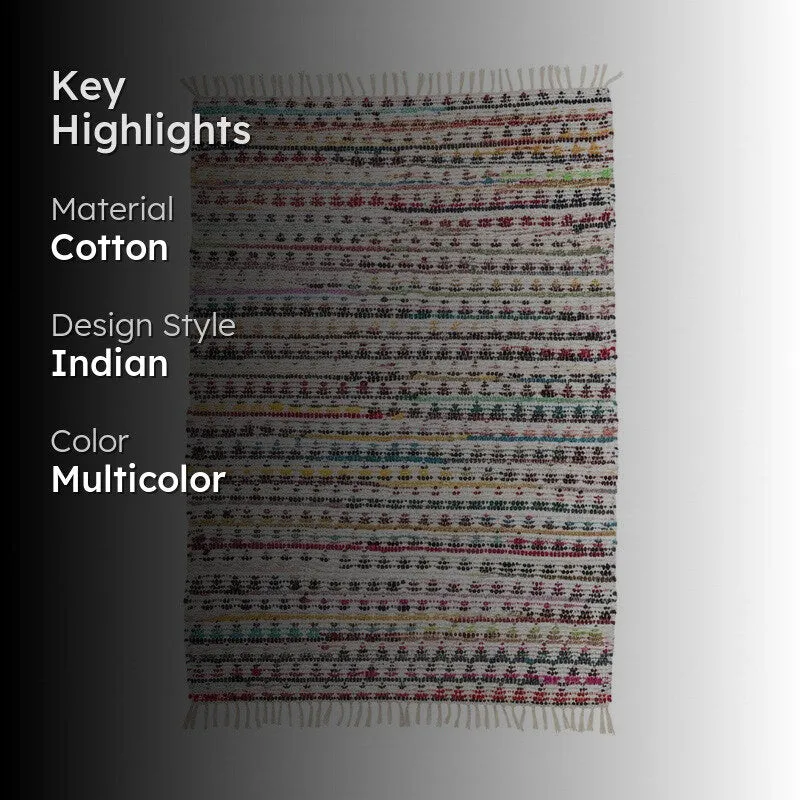 Ceres Hand Woven Cotton Rug media 2