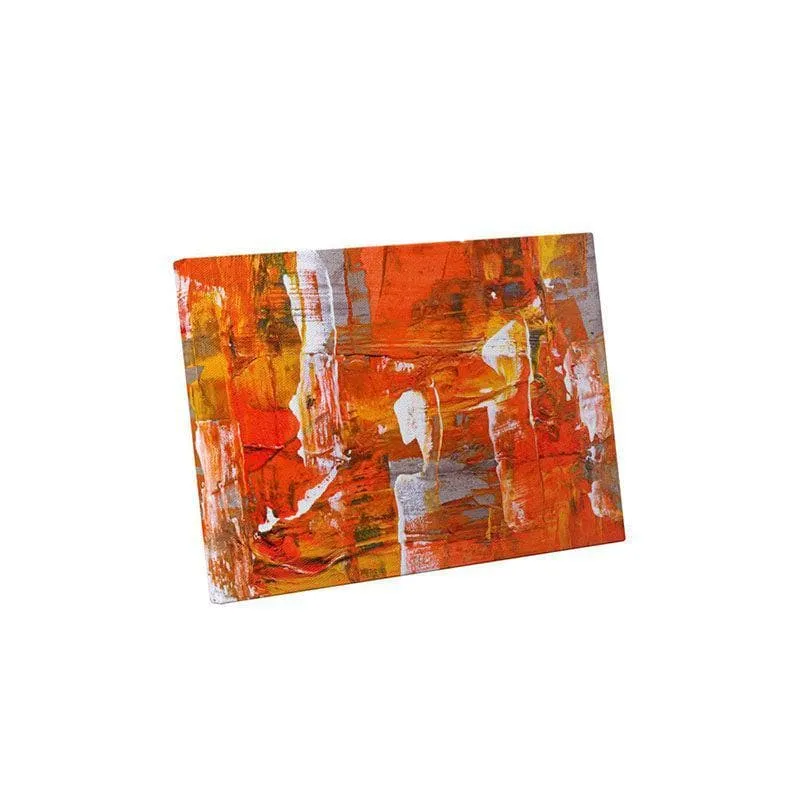 Tangerine Abstract Canvas Wall Painting - Gallery Wrap media 3