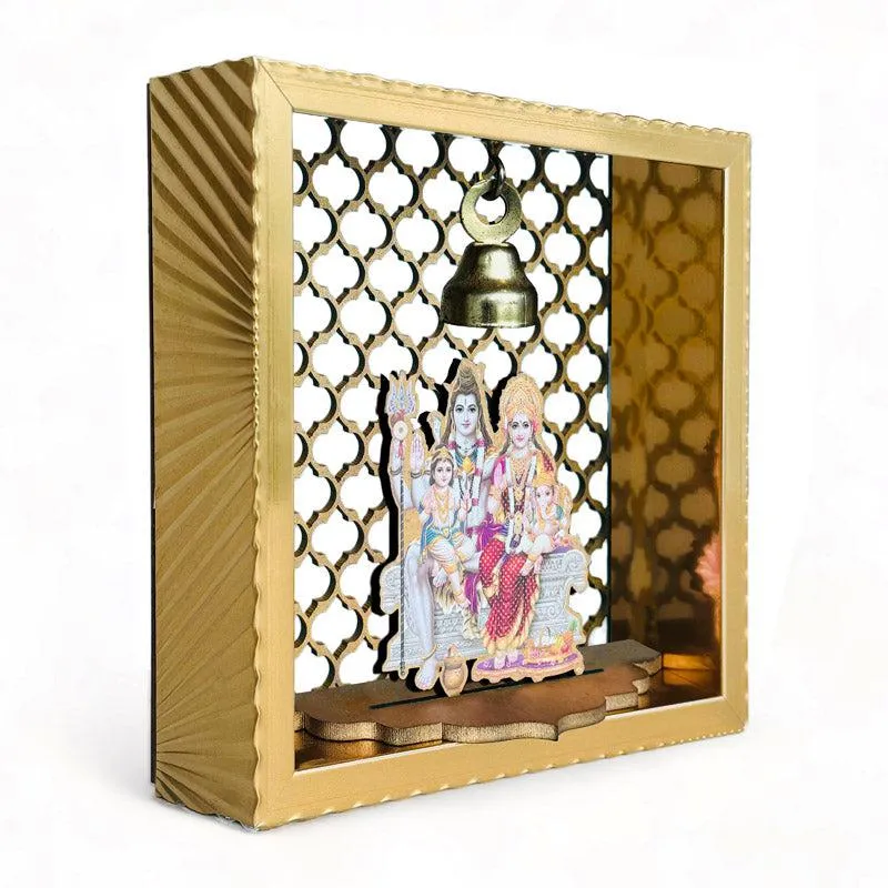 Shiva Parvati Wall Mounted Mandir media 4