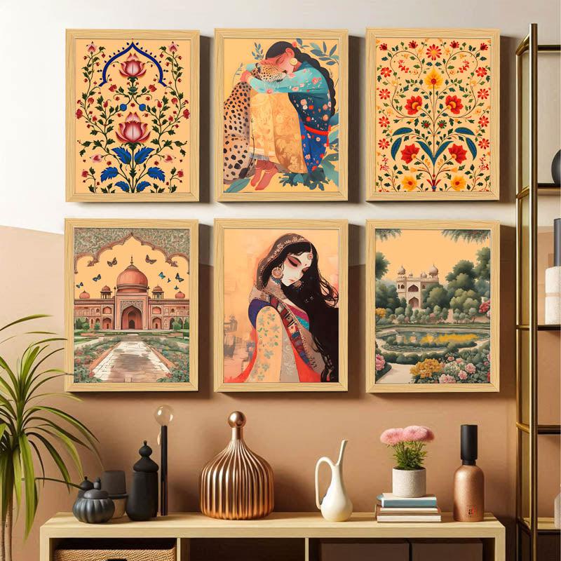 Mathuri Regal Wall Art - Set Of Six media 3