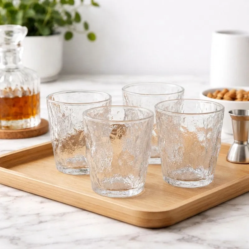 Glass Scotch Glasses (260 mL Each) - Set Of Four media 1