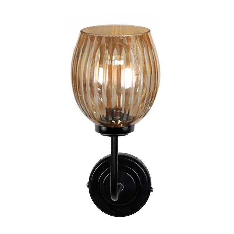 Golden Glow Glass Wall Lamp media 9