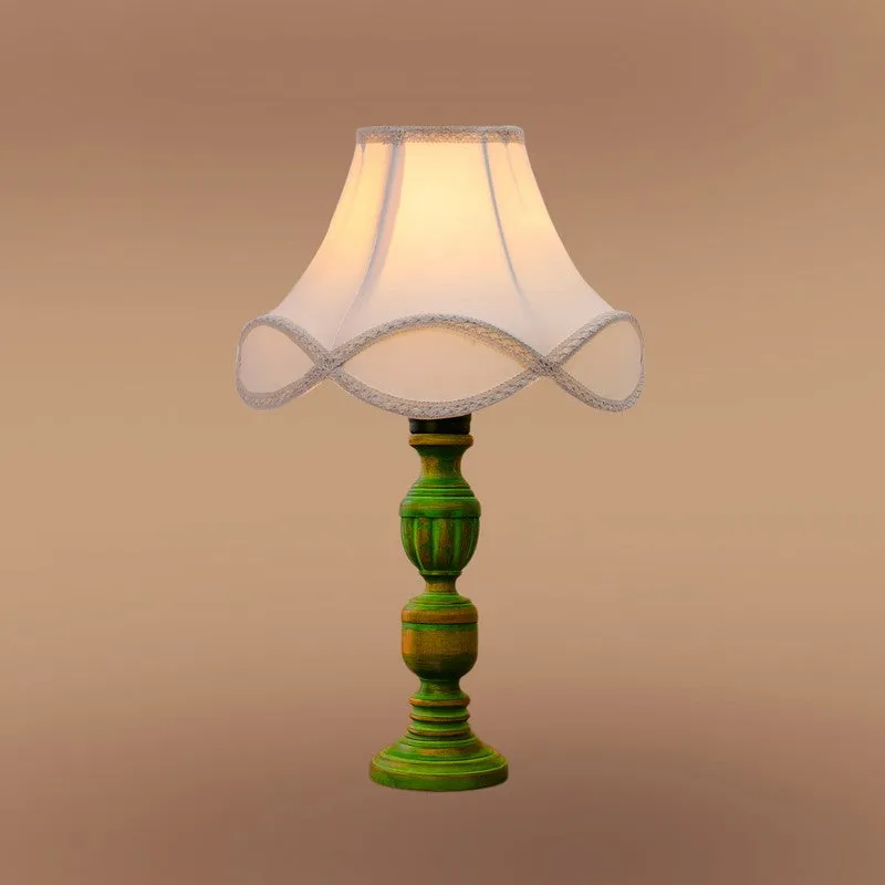 Arvello Myra Wooden Table Lamp - OffWhite media 6