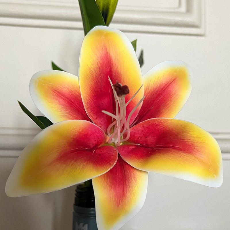 Faux Everlasting Lily Flower Stick - Dark Yellow media 3
