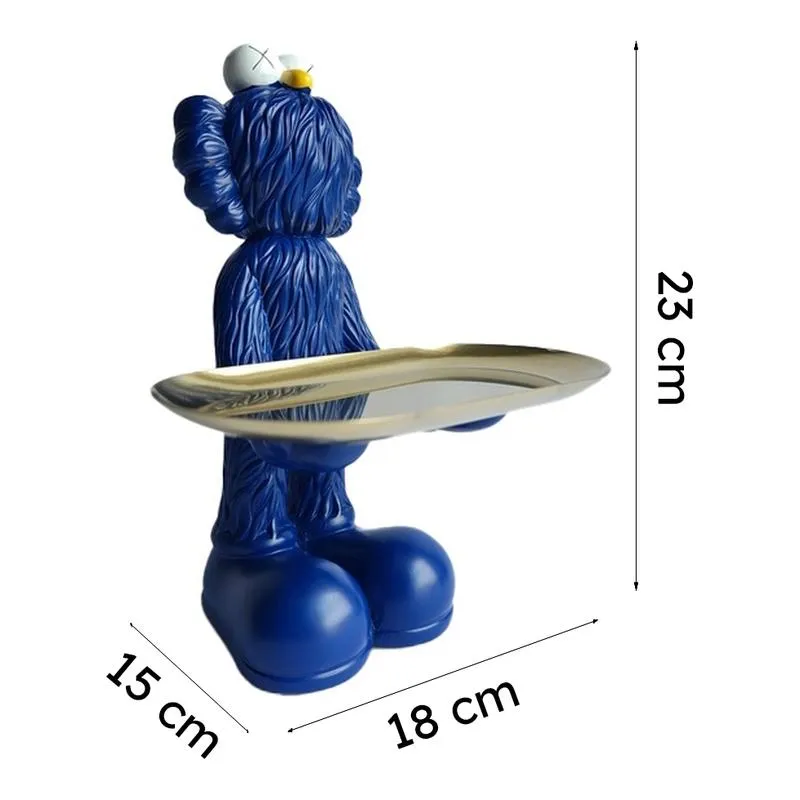 Blue Monster Metal Accent Tray - 8
