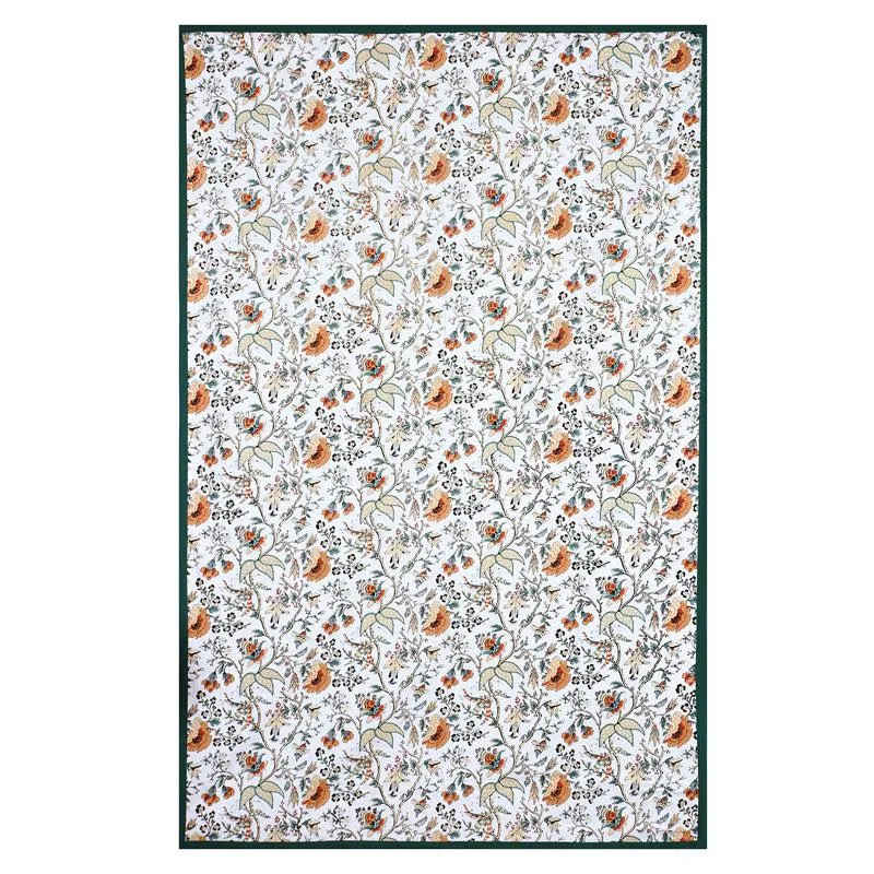 Muhina Rectangular Table Cover (Green/White) - Four Seater media 5