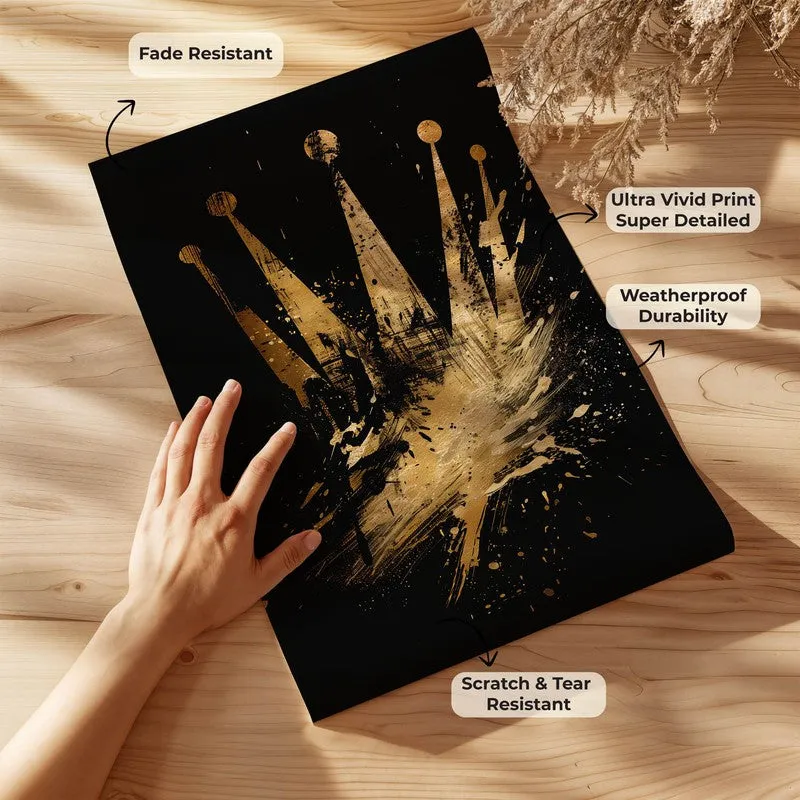 Golden Crown Splash Wall Poster media 9