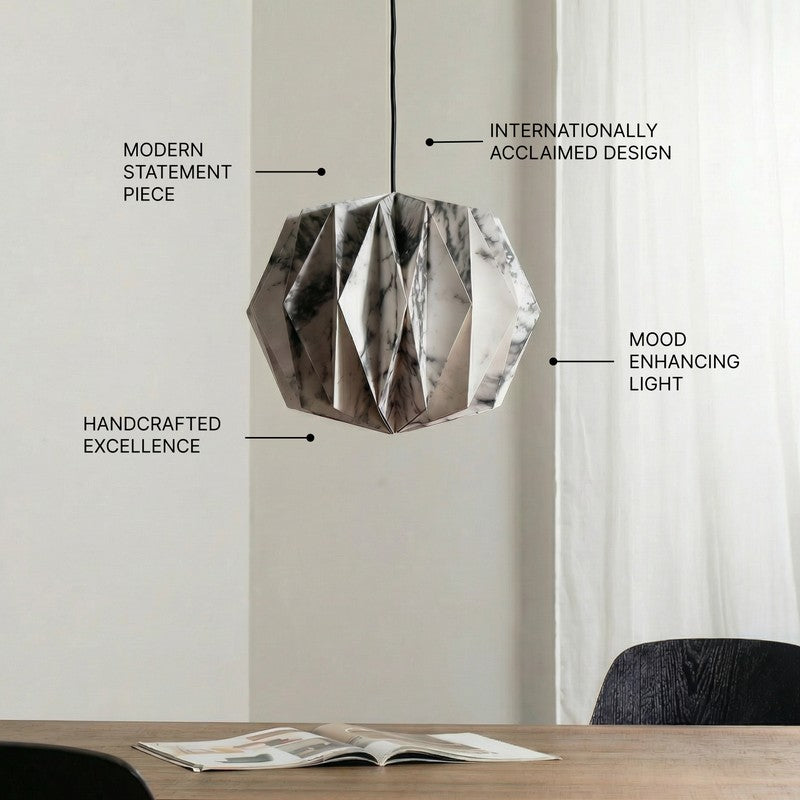 Fig Living Sphere Pendant Ceiling Lamp - Grey media 6