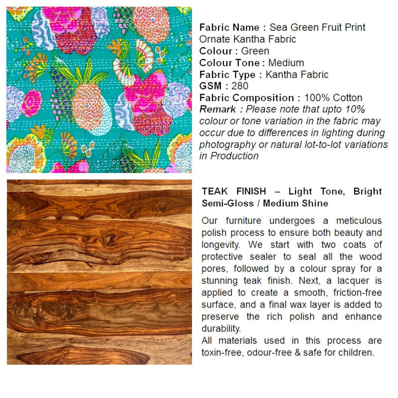 Daxen Sheesham Wooden Bench - Multicolor media 8