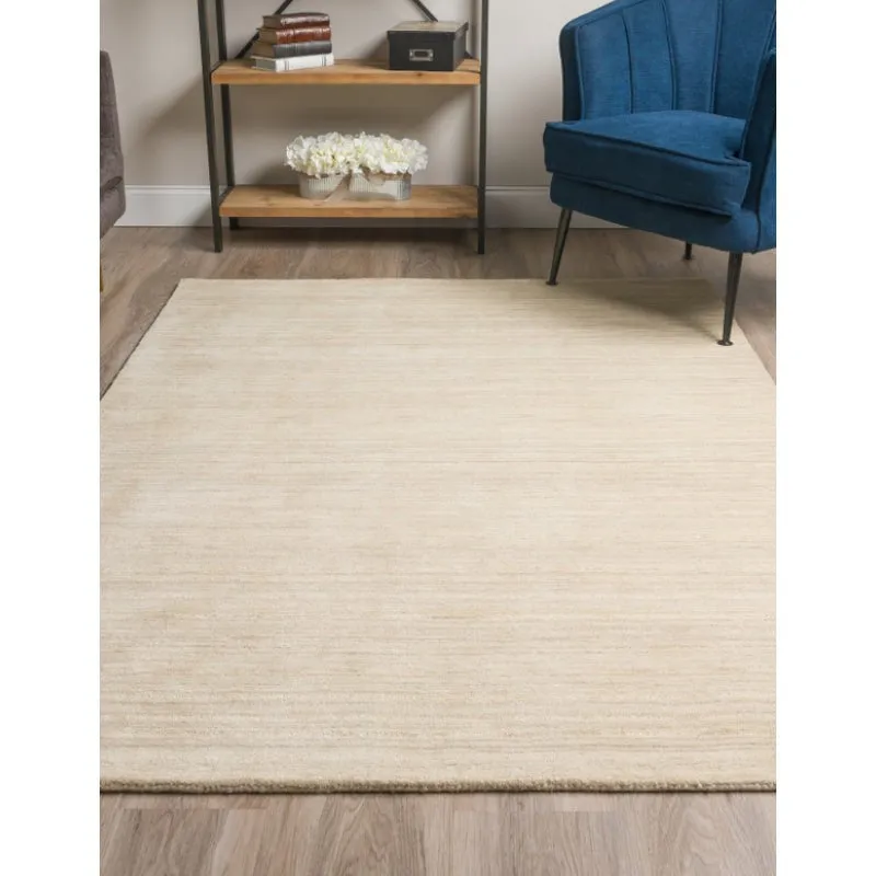 Aylin Hand Woven Wool Rug - Beige media 3