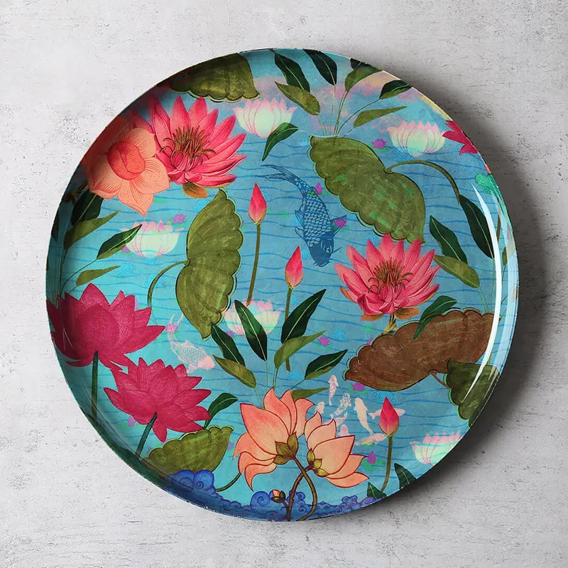 India Circus Moonlit Crane Iron Wall Plate - Set Of Five media 5