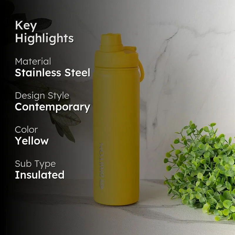 Quench Chic Hot & Cold Thermos Water Bottle (Yellow) - 750 mL media 2