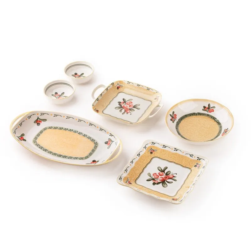 Nocturne Porcelain Snack Set - Six Piece Set media 4