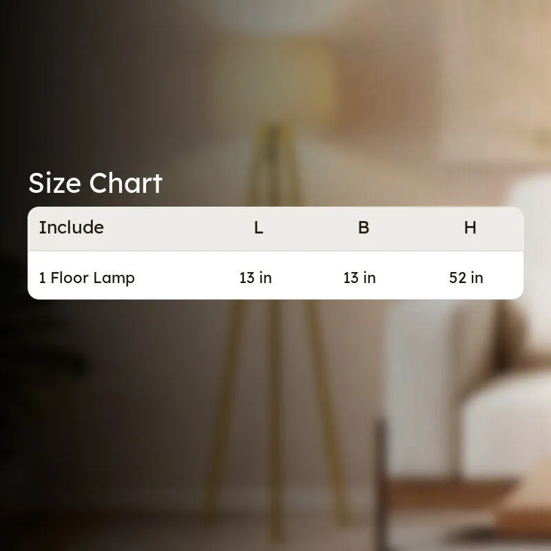 Sleekie Tripod Floor Lamp - Gold & White media 7