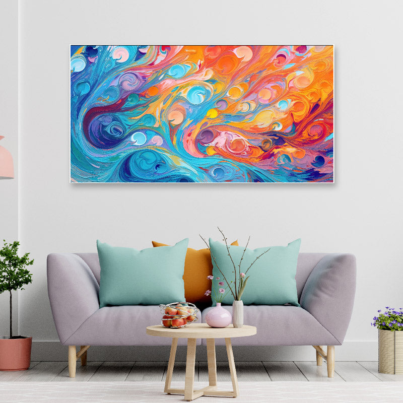 Rainlow Roll Canvas Wall Painting