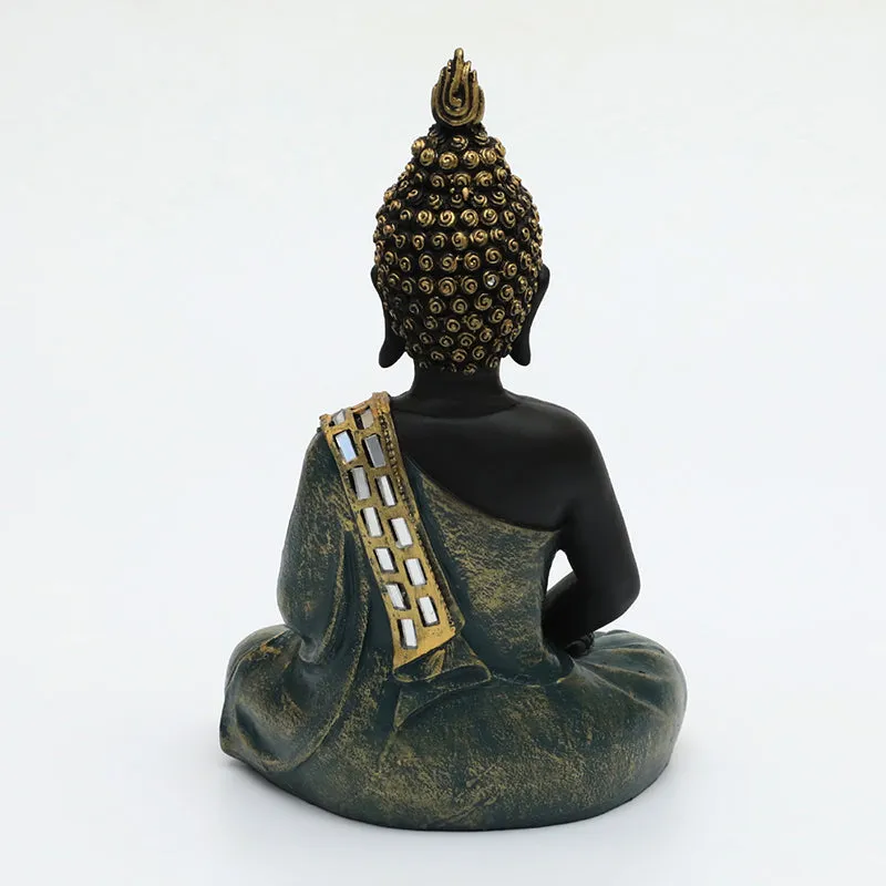 Gautama Buddha Idol - Green media 5