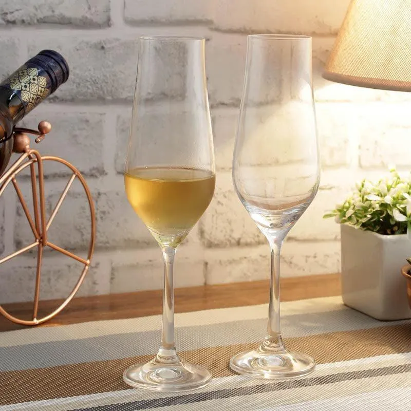 Stella Bohemia Crystal Flute Glasses (170 ML) - Set Of Six media 1