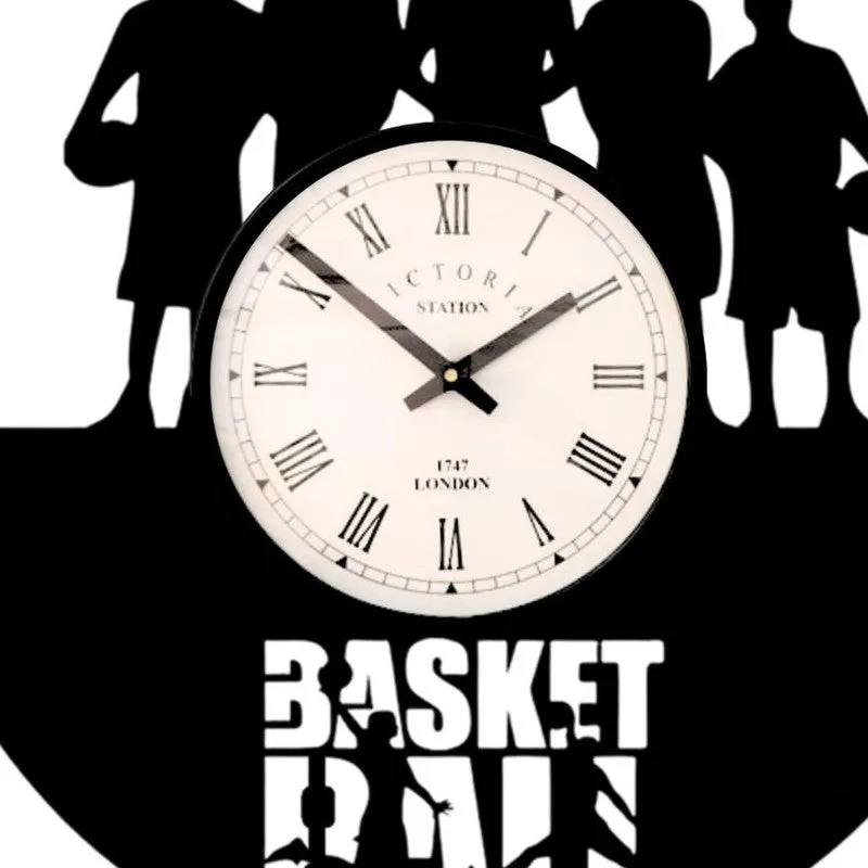 Basket Ball Steel Analog Wall Clock media 5