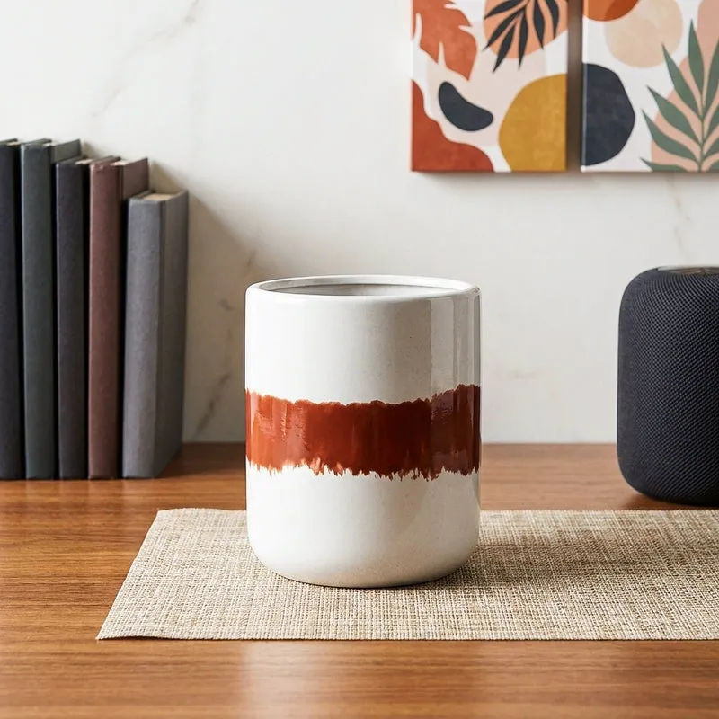 Ugaoo Meadow Mate Ceramic Planter - Terracotta media 1