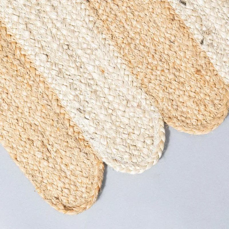 Sirocco Braided Rectangle Cotton Runner Rug media 5
