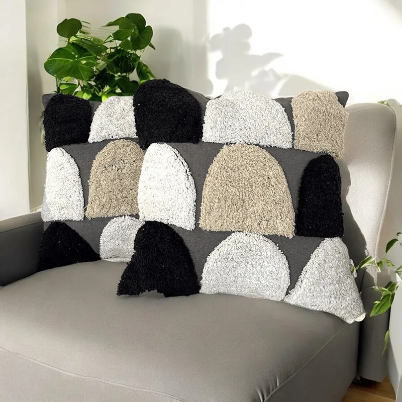 Stone Weft Tufted Cushion Cover Set - Set Of Two media 2