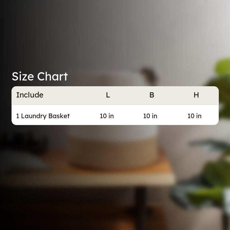 Evara Natural Fiber Laundry Basket media 5
