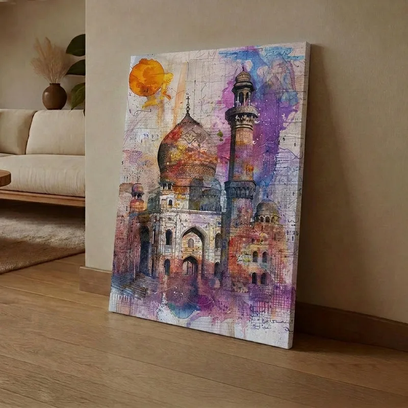 Rang-e-Taj Canvas Traditional Wall Art media 1