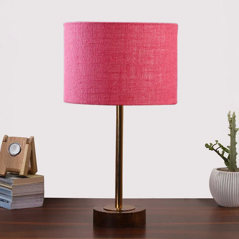 Sienna I Rodin Wooden Table Lamp - Pink,Gold,Brown media 3