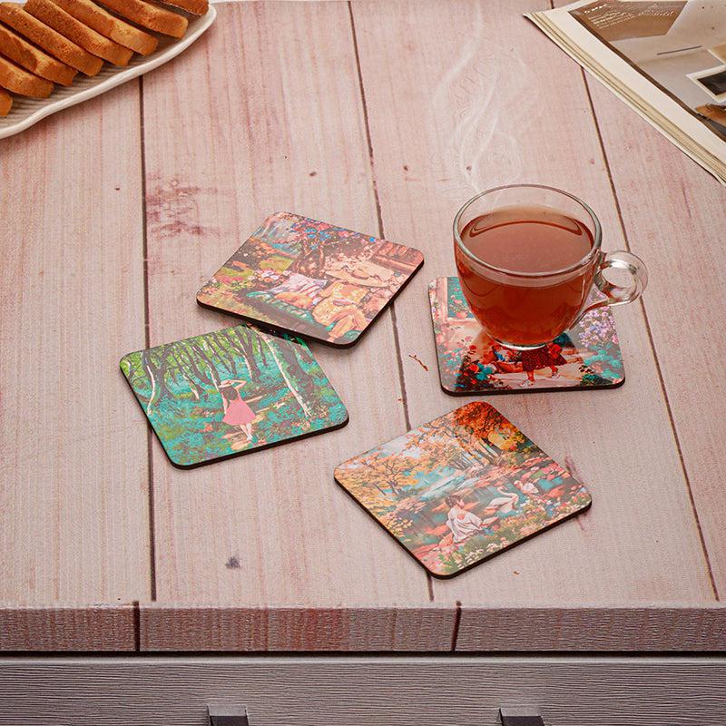 Laima Wood Coaster - Set Of Four