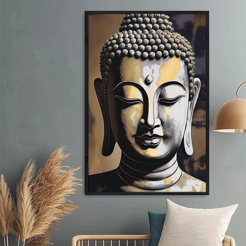 Radiant Calm Wall Painting With Frame