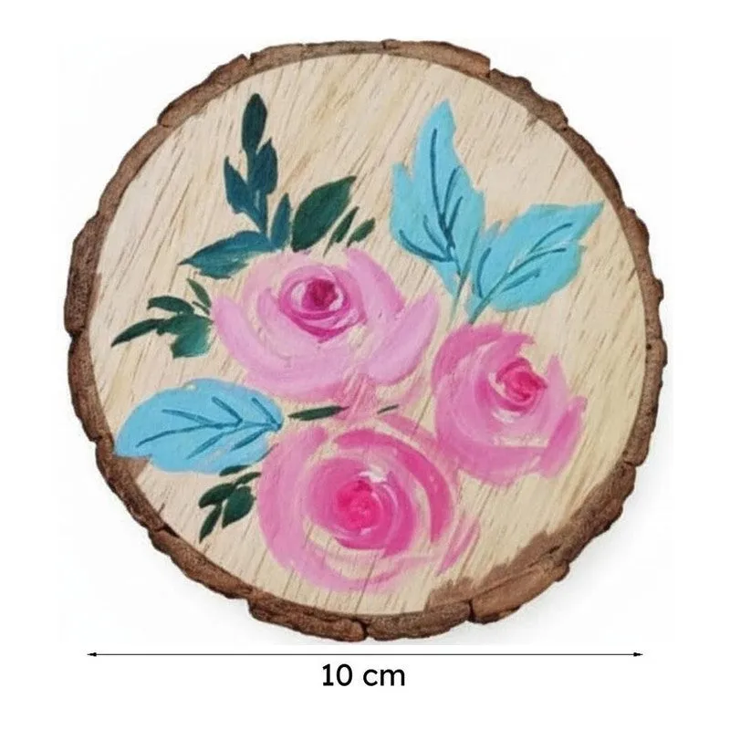 Kaya Flora Handpainted Coaster - Set Of Six media 7