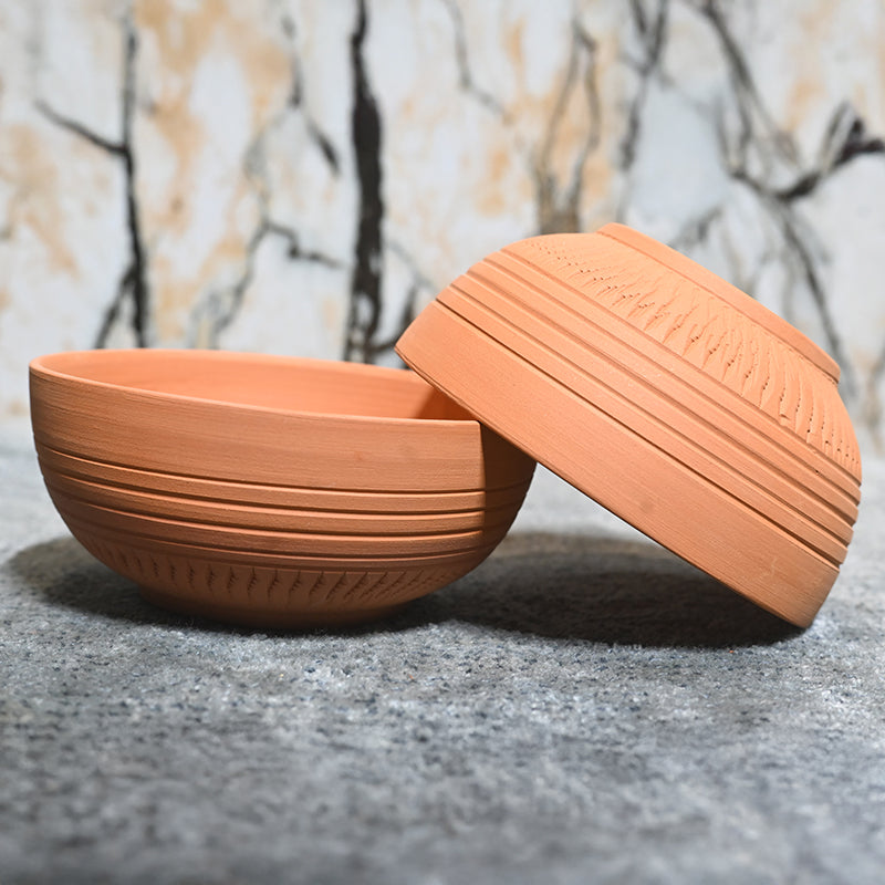 Rhea Terracotta Serving Bowl (220 mL) - Set Of Four media 3