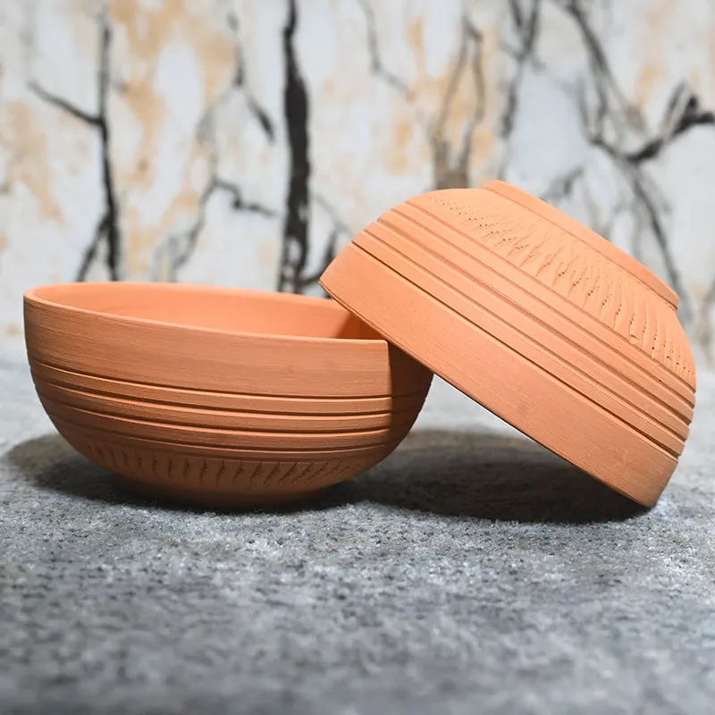 Rhea Terracotta Serving Bowl (220 mL) - Set Of Four media 3