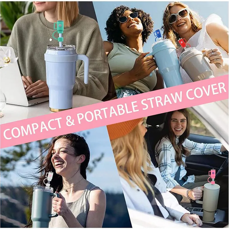 Mini Tumblers Straw Cover (Black,Grey & Blue) - Set Of Three media 7
