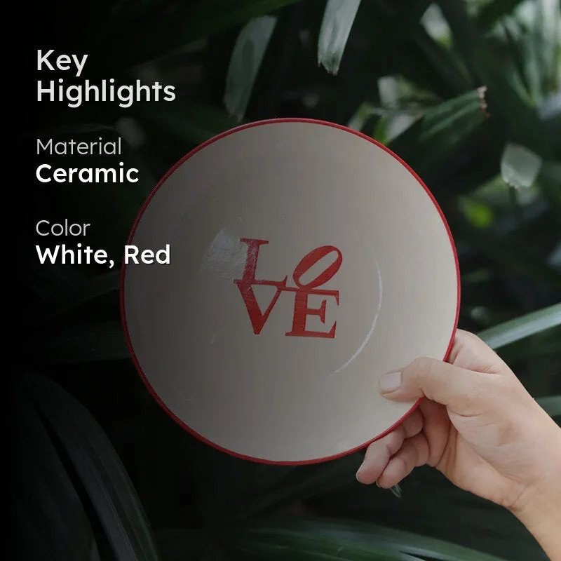 Love Ceramic Quarter Plate media 2