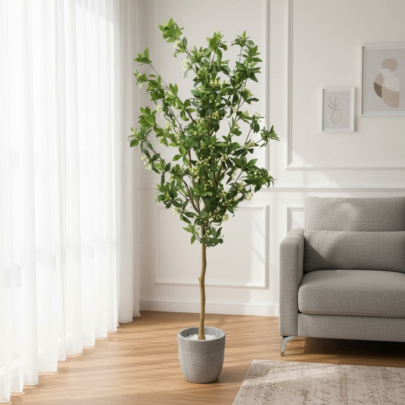 Naturique Artificial Nannyberrry Plant - 6.9 Feet