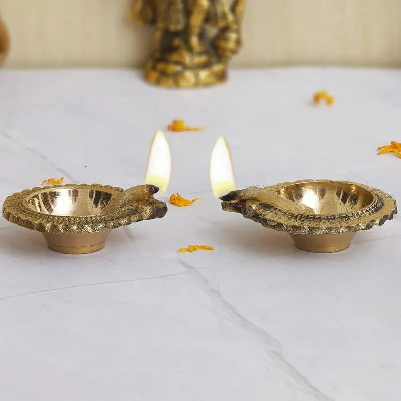Dyota Decorative Diya - Set Of Two media 1