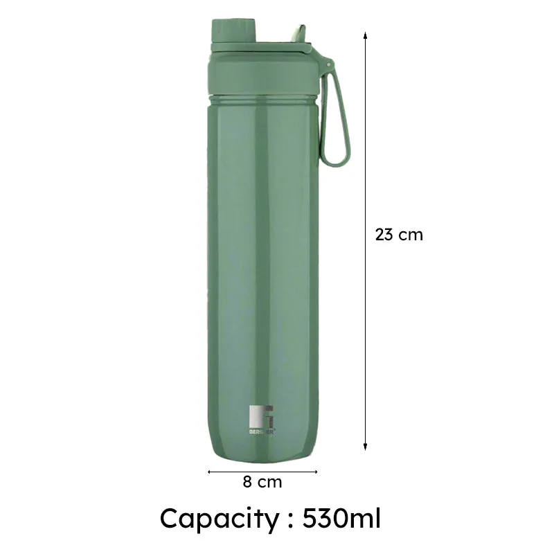 Bergner Walking Sipmate Thermosteel Hot And Cold Flask (Green) - 530 mL media 7