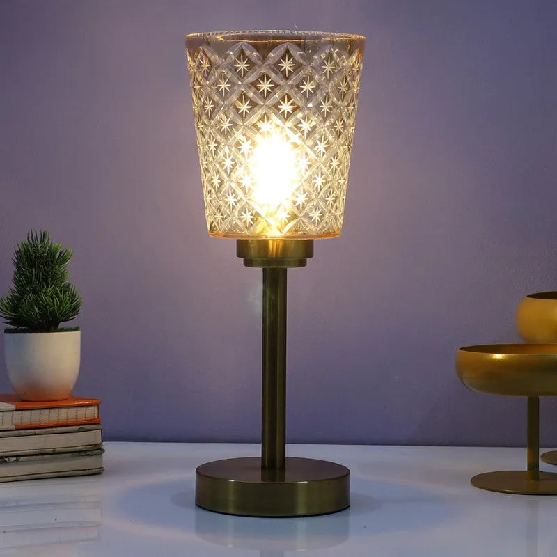 Elysian Glow Texured Glass Table Lamp media 4