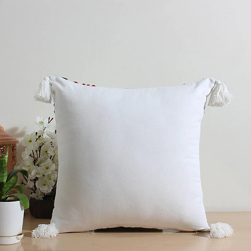 Austen's Garden Embroidered Cotton Cushion Cover - Set Of Two media 5