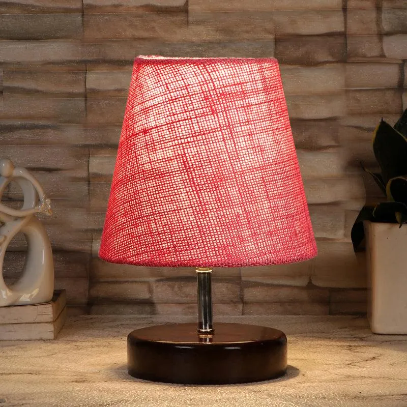 Mita Jute Table Lamp - Pink,Brown media 1